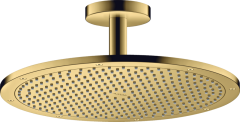 Верхний душ AXOR ShowerSolutions 350 1jet, с потолочным подсоединением, полированное золото арт. 26035990