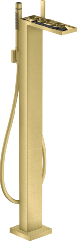 Купить купить смеситель для ванны axor myedition напольный без панели, матовая латунь арт. 47442950