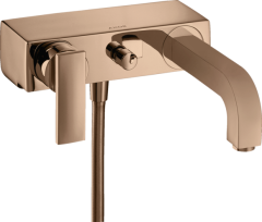 Смеситель для ванны AXOR Citterio внешнего монтажа, с рукояткой-петлей, полированное красное золото арт. 39400300