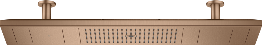 Купить купить верхний душ axor showerheaven 1200/300 4jet, с подсветкой 5000 k, матовое красное золото арт. 10629310