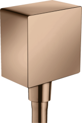 Шланговое подсоединение Axor ShowerSolutions квадратное, полированное красное золото арт. 36732300