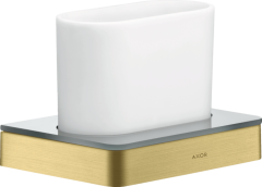 Стаканчик для зубных щеток AXOR Universal Softsquare матовая латунь арт. 42834950