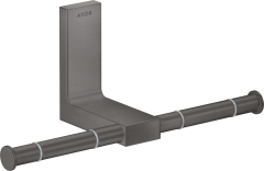 Держатель для туалетной бумаги двойной AXOR Universal Rectangular, матовый черный, хром арт. 42657340