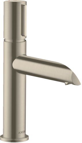 Купить купить смеситель для раковины axor uno select 110, с незапираемым сливным набором, шлифованный никель арт. 45010820