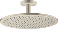 Верхний душ AXOR ShowerSolutions 350 1jet, с потолочным подсоединением, шлифованный никель арт. 26035820