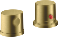 Термостат AXOR Uno на край ванны, на 2 отверстия, шлифованная медь арт. 38480950