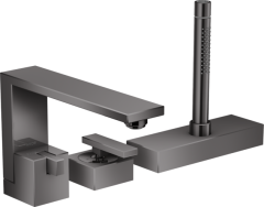 Смеситель на край ванны AXOR Edge на 3 отверстия, полированный черный, хром арт. 46430330