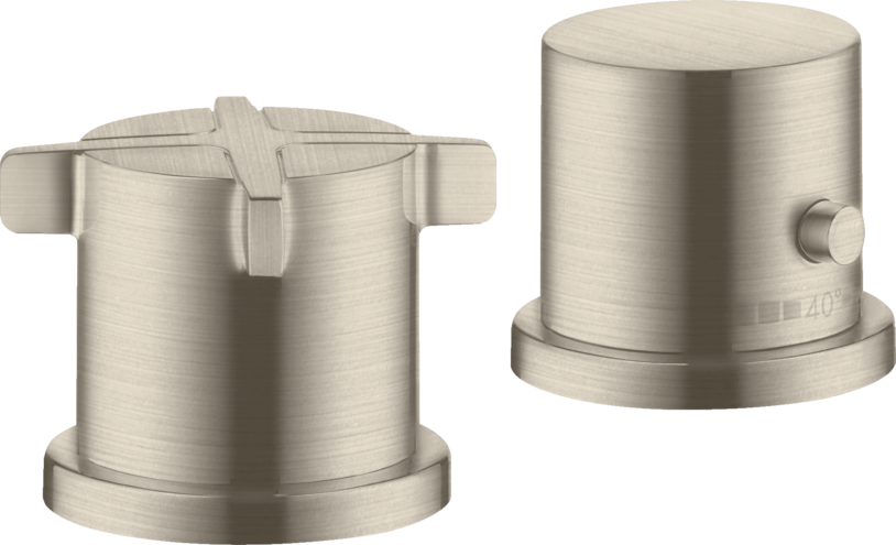 Купить купить термостат на край ванны axor citterio e на 2 отверстия, матовый никель арт. 36412820