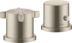 Термостат на край ванны AXOR Citterio E на 2 отверстия, матовый никель арт. 36412820