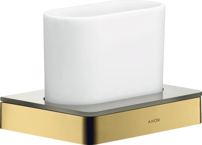 Купить купить стаканчик для зубных щеток axor universal softsquare полированное золото арт. 42834990