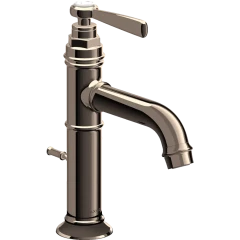 Смеситель для раковины Axor Montreux 100, однорычажный, с рычаговой рукояткой, со сливным гарнитуром, полированный никель арт. 16515830