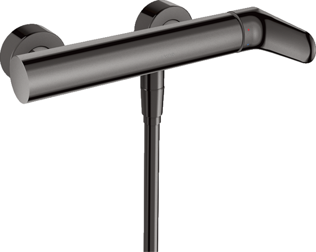 Купить купить смеситель для душа axor citterio m, однорычажный, внешнего монтажа, полированный черный, хром арт. 34620330