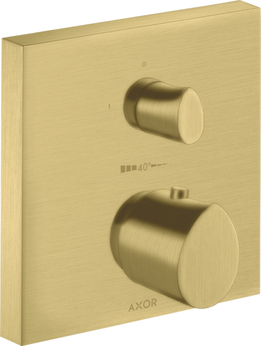 Купить купить термостат axor starck organic, с запорным вентилем, шлифованная медь арт. 12715950