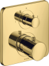 Купить купить термостат axor citterio m, с запорным/ переключающим вентилем, полированное золото арт. 34725990