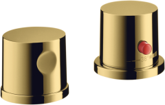 Термостат AXOR Uno на край ванны, на 2 отверстия, полированное золото арт. 38480990