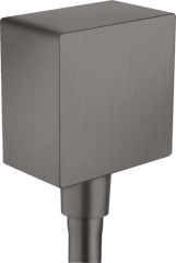 Шланговое подсоединение Axor ShowerSolutions квадратное, матовый черный, хром арт. 36732340