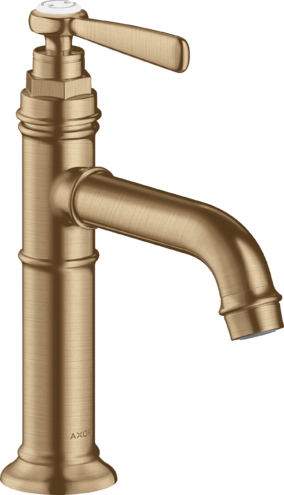 Купить купить смеситель для раковины axor montreux 100, однорычажный, с рычаговой рукояткой, с не запираемым сливным набором, шлифованная бронза арт. 16516140
