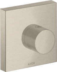 Запорный/переключающий вентиль AXOR ShowerSolutions Trio/Quattro 120/120, скрытого монтажа, шлифованный никель арт. 10932820