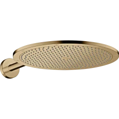 Верхний душ Axor ShowerSolutions, 350, 1 jet, с держателем, полированная бронза арт. 26034130