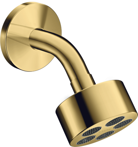 Купить купить верхний душ axor one 75 1jet ecosmart с держателем, полированное золото арт. 48490990