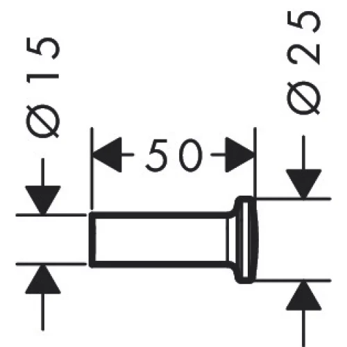 Купить купить крючок одинарный axor universal circular, матовый черный арт. 42811670
