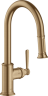 Купить купить смеситель для кухни axor montreux 180, однорычажный, с вытяжным душем, шлифованная бронза арт. 16581140