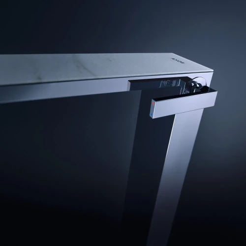 Купить купить смеситель для раковины axor myedition 230 со сливным клапаном push-open, зеркальный, хром арт. 47020000