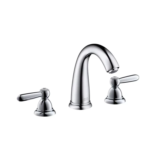 Купить купить смеситель axor carlton для раковины с высотой излива 120 мм на 3 отверстия с рычаговыми рукоятками со сливным гарнитуром, хром арт. 17134000