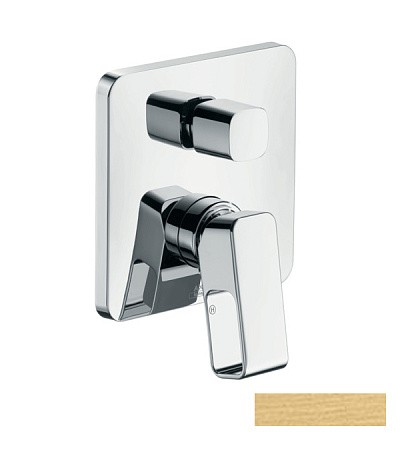 Купить купить смеситель для ванны axor urquiola, однорычажный, скрытого монтажа, шлифованное золото арт. 11425250