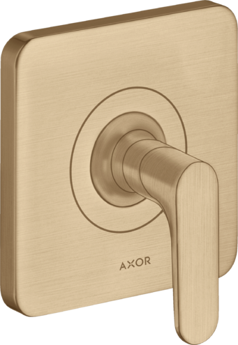 Купить купить запорный вентиль axor citterio m, с рычаговой рукояткой, скрытого монтажа, шлифованная бронза арт. 34960140