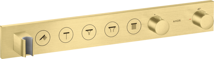 Купить купить термостат axor showerselect select 670/90, для 5 потребителей, скрытого монтажа, шлифованная медь арт. 18358950