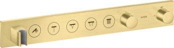 Купить купить термостат axor showerselect select 670/90, для 5 потребителей, скрытого монтажа, шлифованная медь арт. 18358950