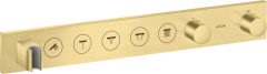 Термостат AXOR ShowerSelect Select 670/90, для 5 потребителей, скрытого монтажа, шлифованная медь арт. 18358950