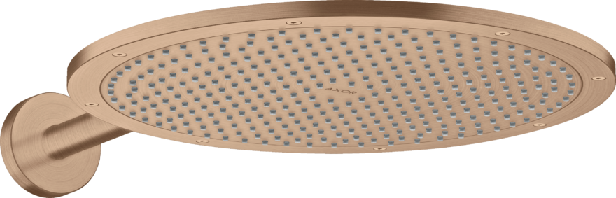 Купить купить верхний душ axor showersolutions 350 1jet, с держателем, шлифованное красное золото арт. 26034310