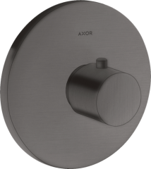 Термостат AXOR Uno для скрытого монтажа, шлифованный черный, хром арт. 38375340