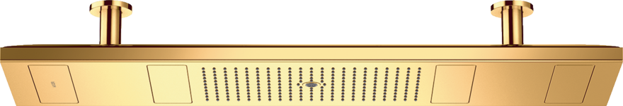 Купить купить верхний душ axor showerheaven 1200/300 4jet, с подсветкой 5000 k, полированное золото арт. 10629990