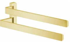 Двойной полотенцедержатель AXOR Universal Softsquare матовое золото арт. 42821250