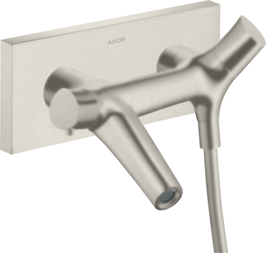 Купить купить термостат для ванны axor starck organic, внешнего монтажа, сталь арт. 12410800