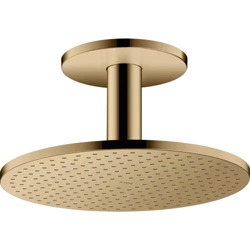 Купить купить верхний душ axor showersolutions, с потолочным подсоединением, 300 мм, 1 jet, полированная бронза арт. 35301130