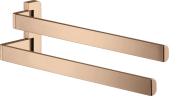 Купить купить двойной полотенцедержатель axor universal softsquare полированное красное золото арт. 42821300