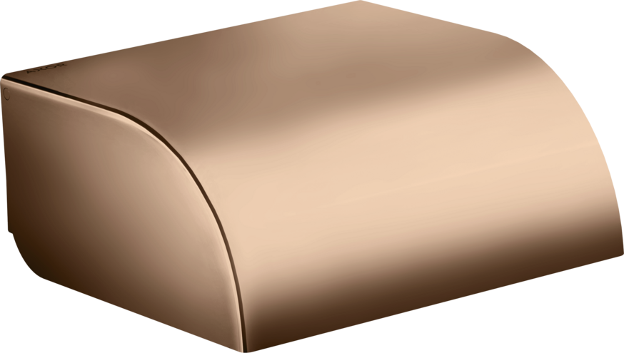 Купить купить держатель туалетной бумаги с крышкой axor universal circular, полированное красное золото арт. 42858300