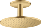 Купить купить верхний душ axor showersolutions 300 1jet, с потолочным подсоединением, шлифованное золото арт. 35301250