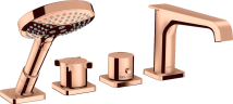 Купить купить термостат на край ванны axor citterio e на 4 отверстия, полированное красное золото арт. 36411300