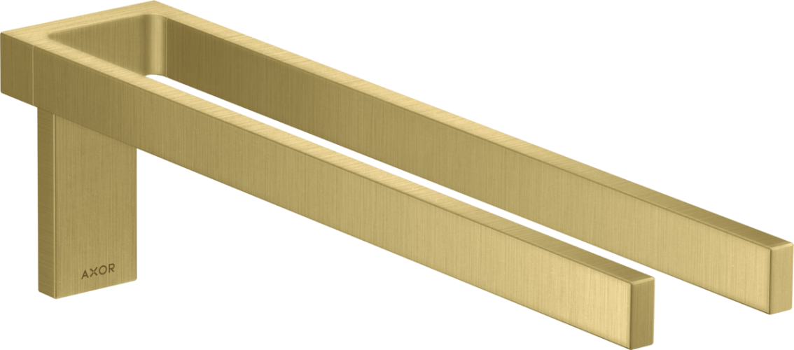 Купить купить полотенцедержатель с двойной ручкой axor universal rectangular, матовая латунь арт. 42622950