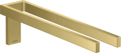 Полотенцедержатель с двойной ручкой AXOR Universal Rectangular, матовая латунь арт. 42622950