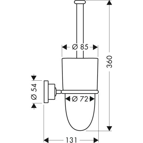 Купить купить набор для wc axor citterio, хром арт. 41735000