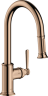 Купить купить смеситель для кухни axor montreux 180, однорычажный, с вытяжным душем, полированное красное золото арт. 16581300