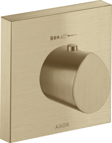 Купить купить термостат highflow axor starck organic, 120/120, скрытого монтажа, шлифованная бронза арт. 12712140
