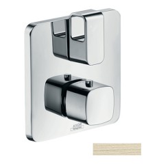 Термостат Axor Urquiola, с запорным вентилем, шлифованный никель арт. 11732820