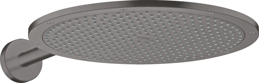 Купить купить верхний душ axor showersolutions 350 1jet, с держателем, шлифованный черный, хром арт. 26034340